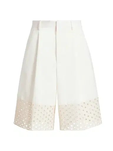 Marni Women's Sangallo Lace & Cotton Bermuda Shorts | Thumbnail 1 Marni Women's Sangallo Lace & Cotton Bermuda Shorts | Thumbnail 1
