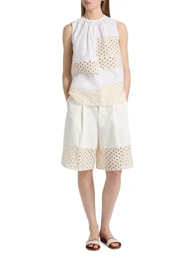 Marni Women's Sangallo Lace Cotton Poplin Top | Thumbnail 2 Marni Women's Sangallo Lace Cotton Poplin Top | Thumbnail 2