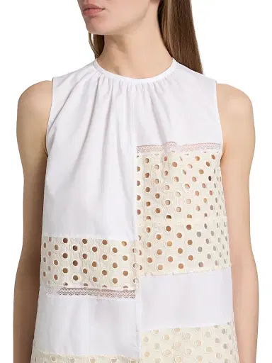 Marni Women's Sangallo Lace Cotton Poplin Top | Thumbnail 6 Marni Women's Sangallo Lace Cotton Poplin Top | Thumbnail 6
