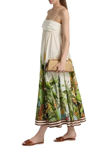 ALÉMAIS Women's Toucan Tango Printed Midi-Dress - Size 10 | Thumbnail 2 ALÉMAIS Women's Toucan Tango Printed Midi-Dress - Size 10 | Thumbnail 2