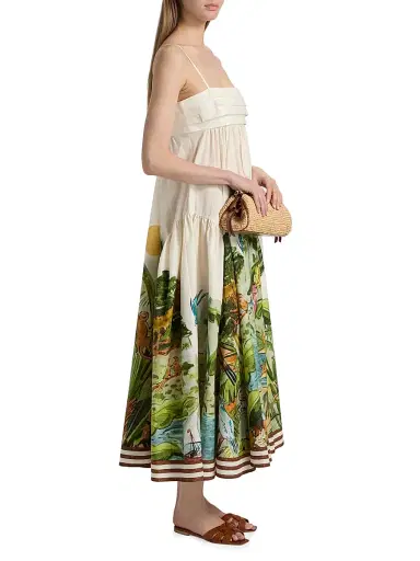 ALÉMAIS Women's Toucan Tango Printed Midi-Dress - Size 10 | Thumbnail 4 ALÉMAIS Women's Toucan Tango Printed Midi-Dress - Size 10 | Thumbnail 4