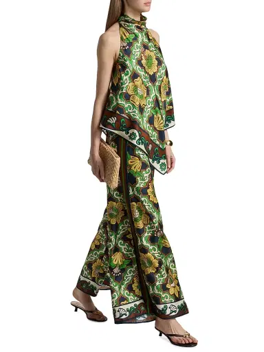 ALÉMAIS Women's Liana Silk Palazzo Pants | Thumbnail 2 ALÉMAIS Women's Liana Silk Palazzo Pants | Thumbnail 2