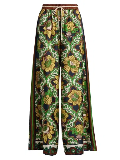ALÉMAIS Women's Liana Silk Palazzo Pants | Thumbnail 1 ALÉMAIS Women's Liana Silk Palazzo Pants | Thumbnail 1