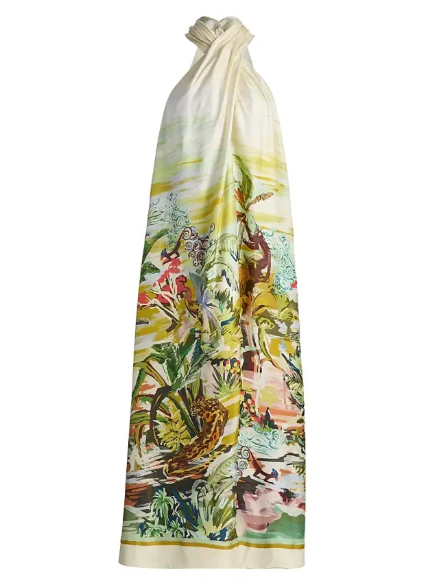 Women's Jungle Boogie Silk Halterneck Dress Women's Jungle Boogie Silk Halterneck Dress