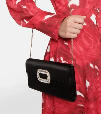 Roger Vivier Evening Envelope satin clutch | Thumbnail 6 Roger Vivier Evening Envelope satin clutch | Thumbnail 6