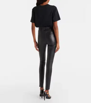 Joseph Mid-rise leather leggings | Thumbnail 3 Joseph Mid-rise leather leggings | Thumbnail 3