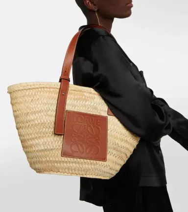 Loewe Medium leather-trimmed basket tote | Thumbnail 4 Loewe Medium leather-trimmed basket tote | Thumbnail 4