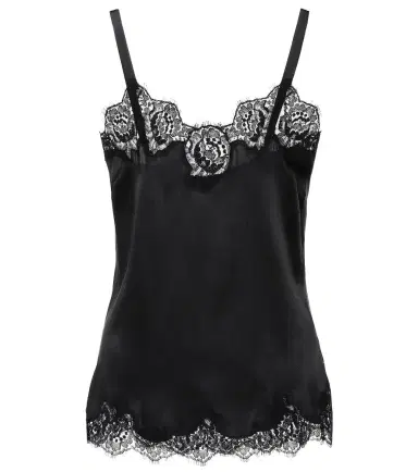 Dolce & Gabbana Lace-trimmed satin camisole | Thumbnail 1 Dolce & Gabbana Lace-trimmed satin camisole | Thumbnail 1