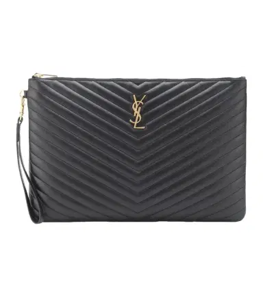 Saint Laurent Cassandre matelassé leather clutch | Thumbnail 1 Saint Laurent Cassandre matelassé leather clutch | Thumbnail 1
