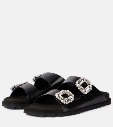 Roger Vivier Slidy Viv' leather sandals | Thumbnail 4 Roger Vivier Slidy Viv' leather sandals | Thumbnail 4