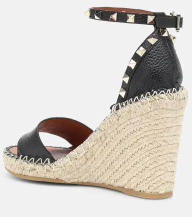 Valentino Garavani Rockstud leather wedge espadrilles | Thumbnail 2 Valentino Garavani Rockstud leather wedge espadrilles | Thumbnail 2