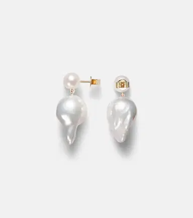 Sophie Bille Brahe Venus Blac 14kt gold earrings with pearls | Thumbnail 2 Sophie Bille Brahe Venus Blac 14kt gold earrings with pearls | Thumbnail 2
