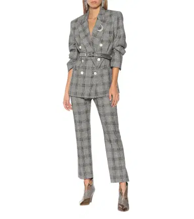 Isabel Marant Derys checked cotton and wool pants | Thumbnail 2 Isabel Marant Derys checked cotton and wool pants | Thumbnail 2