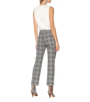 Isabel Marant Derys checked cotton and wool pants | Thumbnail 3 Isabel Marant Derys checked cotton and wool pants | Thumbnail 3