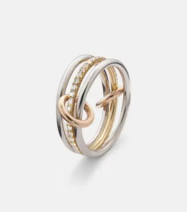 Spinelli Kilcollin Sonny MX 18kt white, yellow and rose gold diamond ring | Thumbnail 2 Spinelli Kilcollin Sonny MX 18kt white, yellow and rose gold diamond ring | Thumbnail 2