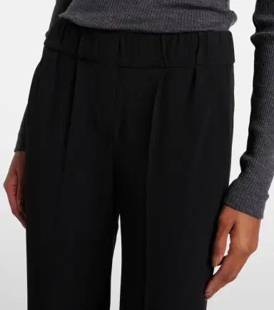 Brunello Cucinelli Silk-blend cropped pants | Thumbnail 4 Brunello Cucinelli Silk-blend cropped pants | Thumbnail 4