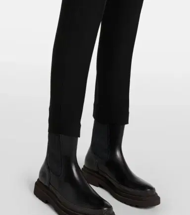 Brunello Cucinelli Silk-blend cropped pants | Thumbnail 5 Brunello Cucinelli Silk-blend cropped pants | Thumbnail 5