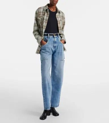 Maison Margiela Cutout high-rise wide-leg jeans | Thumbnail 2 Maison Margiela Cutout high-rise wide-leg jeans | Thumbnail 2