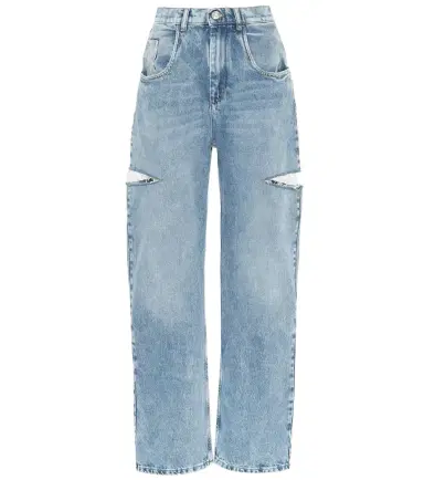 Maison Margiela Cutout high-rise wide-leg jeans | Thumbnail 1 Maison Margiela Cutout high-rise wide-leg jeans | Thumbnail 1