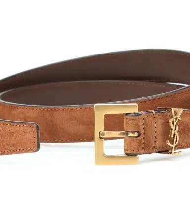 Saint Laurent Cassandre 20 suede belt | Thumbnail 2 Saint Laurent Cassandre 20 suede belt | Thumbnail 2