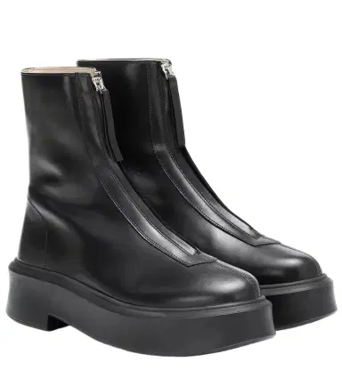 The Row Zipped 1 leather ankle boots | Thumbnail 1 The Row Zipped 1 leather ankle boots | Thumbnail 1