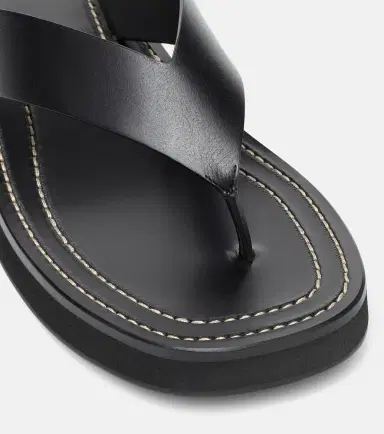 The Row Ginza leather platform slides | Thumbnail 4 The Row Ginza leather platform slides | Thumbnail 4