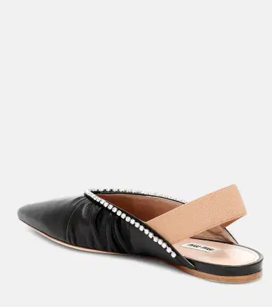 Miu Miu Leather slingback ballet flats | Thumbnail 2 Miu Miu Leather slingback ballet flats | Thumbnail 2