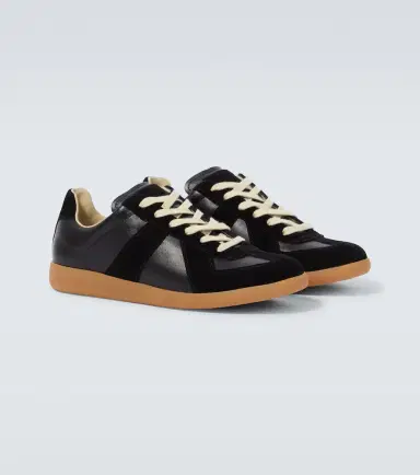 Maison Margiela Replica leather and suede sneakers | Thumbnail 3 Maison Margiela Replica leather and suede sneakers | Thumbnail 3