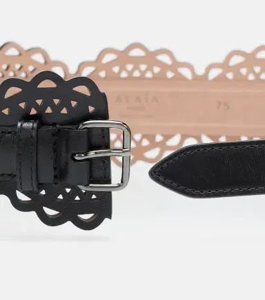 Alaïa Alaïa Laser-cut leather belt | Thumbnail 2 Alaïa Alaïa Laser-cut leather belt | Thumbnail 2