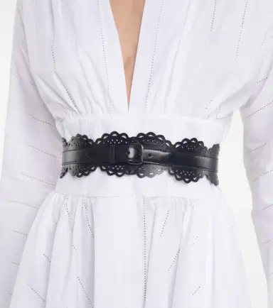 Alaïa Alaïa Laser-cut leather belt | Thumbnail 3 Alaïa Alaïa Laser-cut leather belt | Thumbnail 3