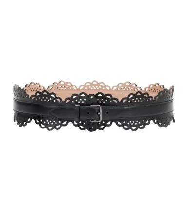 Alaïa Alaïa Laser-cut leather belt | Thumbnail 1 Alaïa Alaïa Laser-cut leather belt | Thumbnail 1