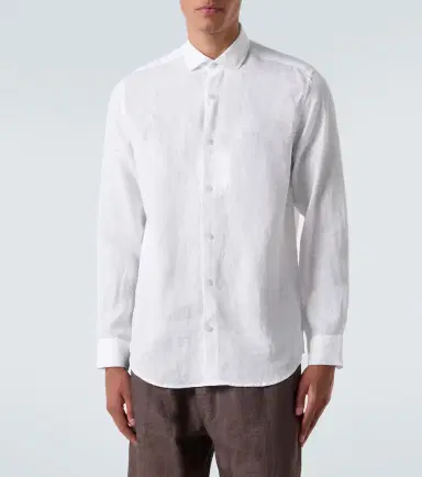 Frescobol Carioca Antonio long-sleeved linen shirt | Thumbnail 5 Frescobol Carioca Antonio long-sleeved linen shirt | Thumbnail 5