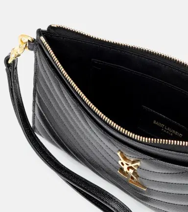 Saint Laurent Monogram Large leather pouch | Thumbnail 2 Saint Laurent Monogram Large leather pouch | Thumbnail 2