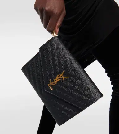 Saint Laurent Cassandre matelassé leather clutch | Thumbnail 4 Saint Laurent Cassandre matelassé leather clutch | Thumbnail 4