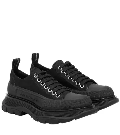 Alexander McQueen Tread Slick leather sneakers | Thumbnail 1 Alexander McQueen Tread Slick leather sneakers | Thumbnail 1