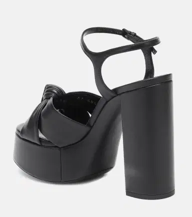 Saint Laurent Bianca 125 leather platform sandals | Thumbnail 3 Saint Laurent Bianca 125 leather platform sandals | Thumbnail 3