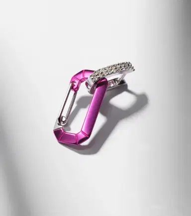 EÉRA Eéra Chiara 18kt white gold and sterling silver single earring with diamonds | Thumbnail 5 EÉRA Eéra Chiara 18kt white gold and sterling silver single earring with diamonds | Thumbnail 5