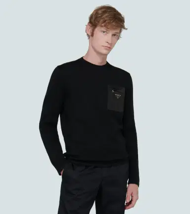 Prada Crewneck sweater with nylon pocket | Thumbnail 5 Prada Crewneck sweater with nylon pocket | Thumbnail 5