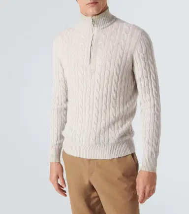 Loro Piana Mezzocollo Treccia cashmere sweater | Thumbnail 2 Loro Piana Mezzocollo Treccia cashmere sweater | Thumbnail 2