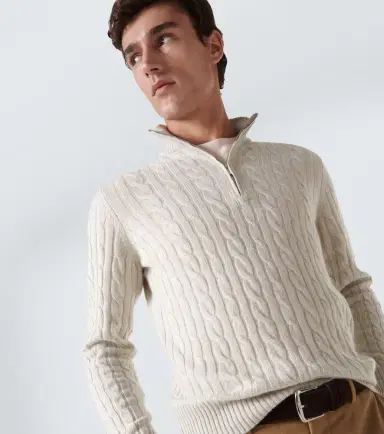 Loro Piana Mezzocollo Treccia cashmere sweater | Thumbnail 3 Loro Piana Mezzocollo Treccia cashmere sweater | Thumbnail 3