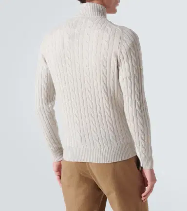 Loro Piana Mezzocollo Treccia cashmere sweater | Thumbnail 4 Loro Piana Mezzocollo Treccia cashmere sweater | Thumbnail 4