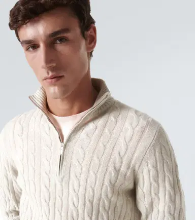 Loro Piana Mezzocollo Treccia cashmere sweater | Thumbnail 6 Loro Piana Mezzocollo Treccia cashmere sweater | Thumbnail 6