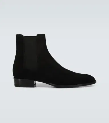 Saint Laurent Wyatt suede Chelsea boots | Thumbnail 2 Saint Laurent Wyatt suede Chelsea boots | Thumbnail 2