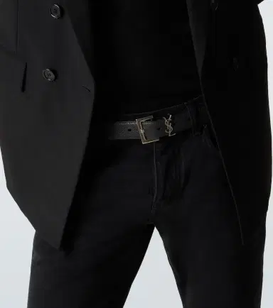Saint Laurent Slim grained leather belt | Thumbnail 4 Saint Laurent Slim grained leather belt | Thumbnail 4