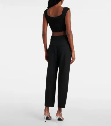 Veronica Beard Renzo high-rise slim cropped pants | Thumbnail 3 Veronica Beard Renzo high-rise slim cropped pants | Thumbnail 3