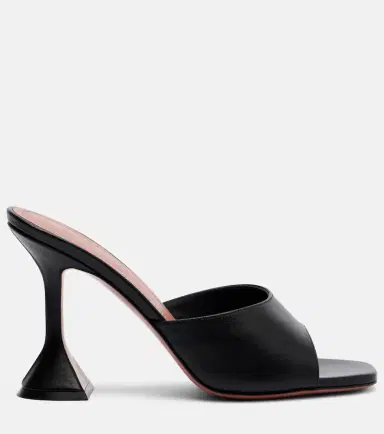 Amina Muaddi Lupita leather mules | Thumbnail 3 Amina Muaddi Lupita leather mules | Thumbnail 3
