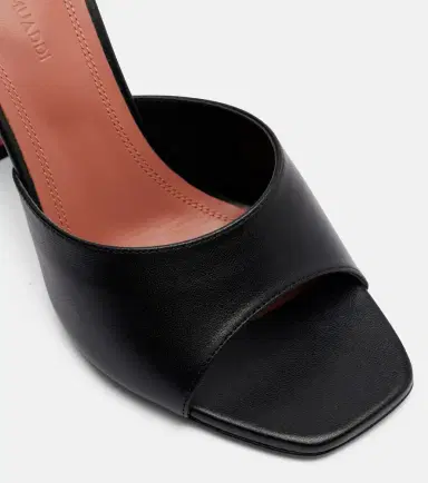 Amina Muaddi Lupita leather mules | Thumbnail 4 Amina Muaddi Lupita leather mules | Thumbnail 4