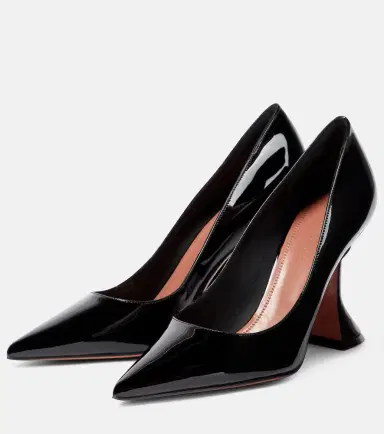 Amina Muaddi Ami patent leather pumps | Thumbnail 2 Amina Muaddi Ami patent leather pumps | Thumbnail 2