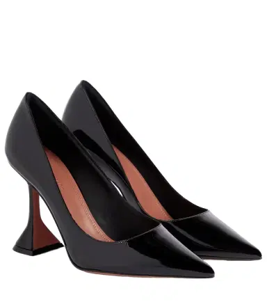 Amina Muaddi Ami patent leather pumps | Thumbnail 1 Amina Muaddi Ami patent leather pumps | Thumbnail 1