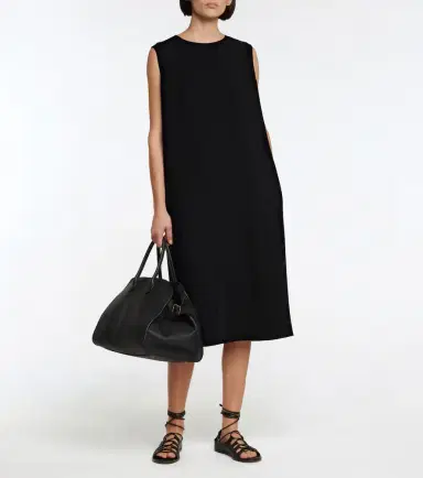 The Row Mirna crêpe midi dress | Thumbnail 2 The Row Mirna crêpe midi dress | Thumbnail 2